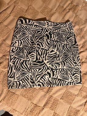 Black and Tan Cotton Skirt size 12